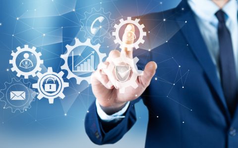 automation-for-business-technology-management-and-workflow-diagram-with-gears-and-icons
